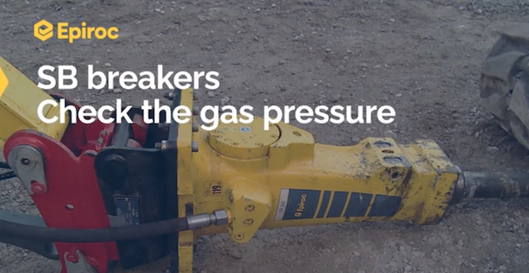 How to Check the Gas Pressure Epiroc SB Breakers